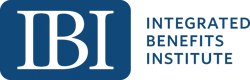 IBI logo with initials in blue square and full name 'Integrated Benefits Institute' to the right.